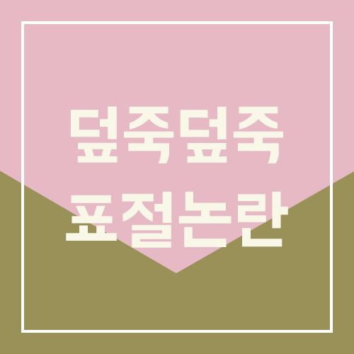  덮죽덮죽 표절 논란
