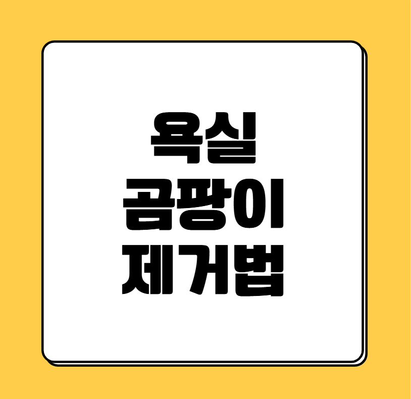 욕실 곰팡이 제거