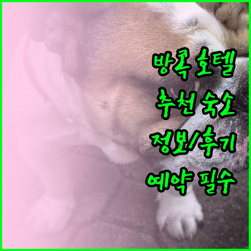 방콕 호텔 추천 숙소 정보 및 후기