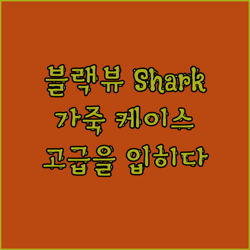 블랙뷰 Shark 8 가죽 케이스, 