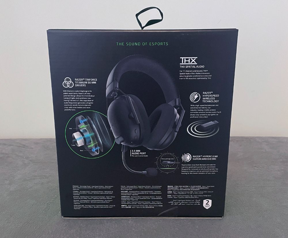 Razer Blackshark V2 Pro 무선 헤드셋 검토