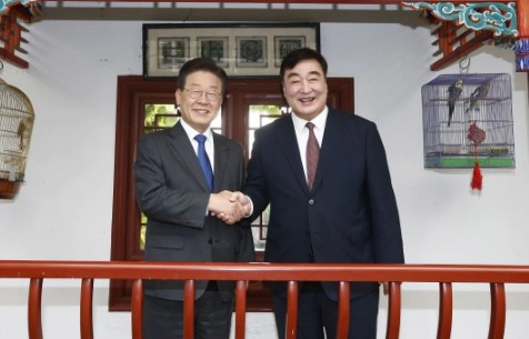 이재명 대표와 만난 싱하이밍 주한중국대사