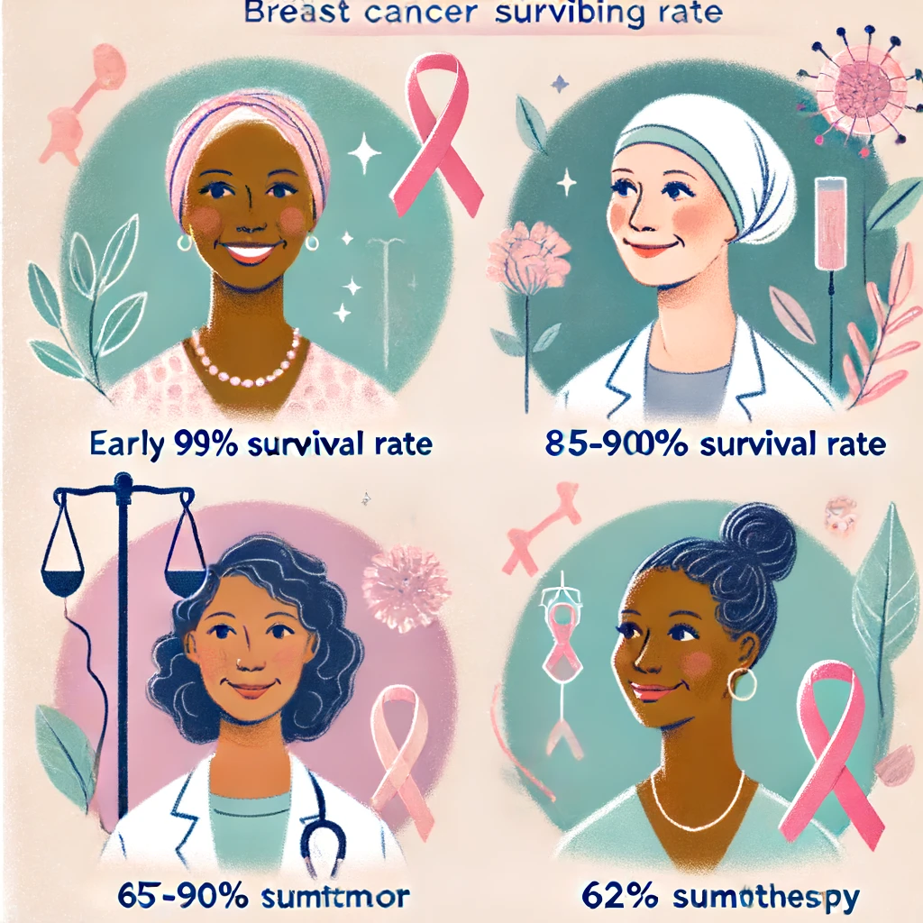 유방암 초기 증상과 생존율: 유방암의 생존율