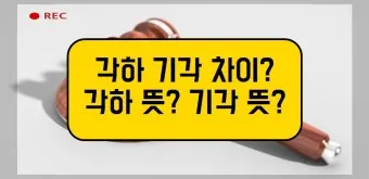 기각 각하 차이 인용 기각 각하 정확한 사용법_22