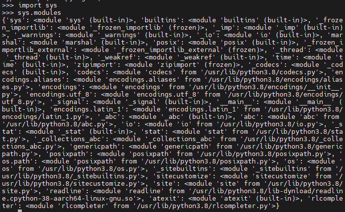 sys.modules