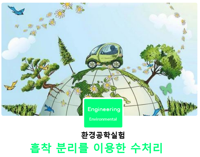 환경공학실험 | 흡착 분리를 이용한 수처리 환경공학실험 | 흡착 분리를 이용한 수처리