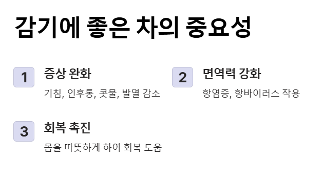 감기에 좋은 차