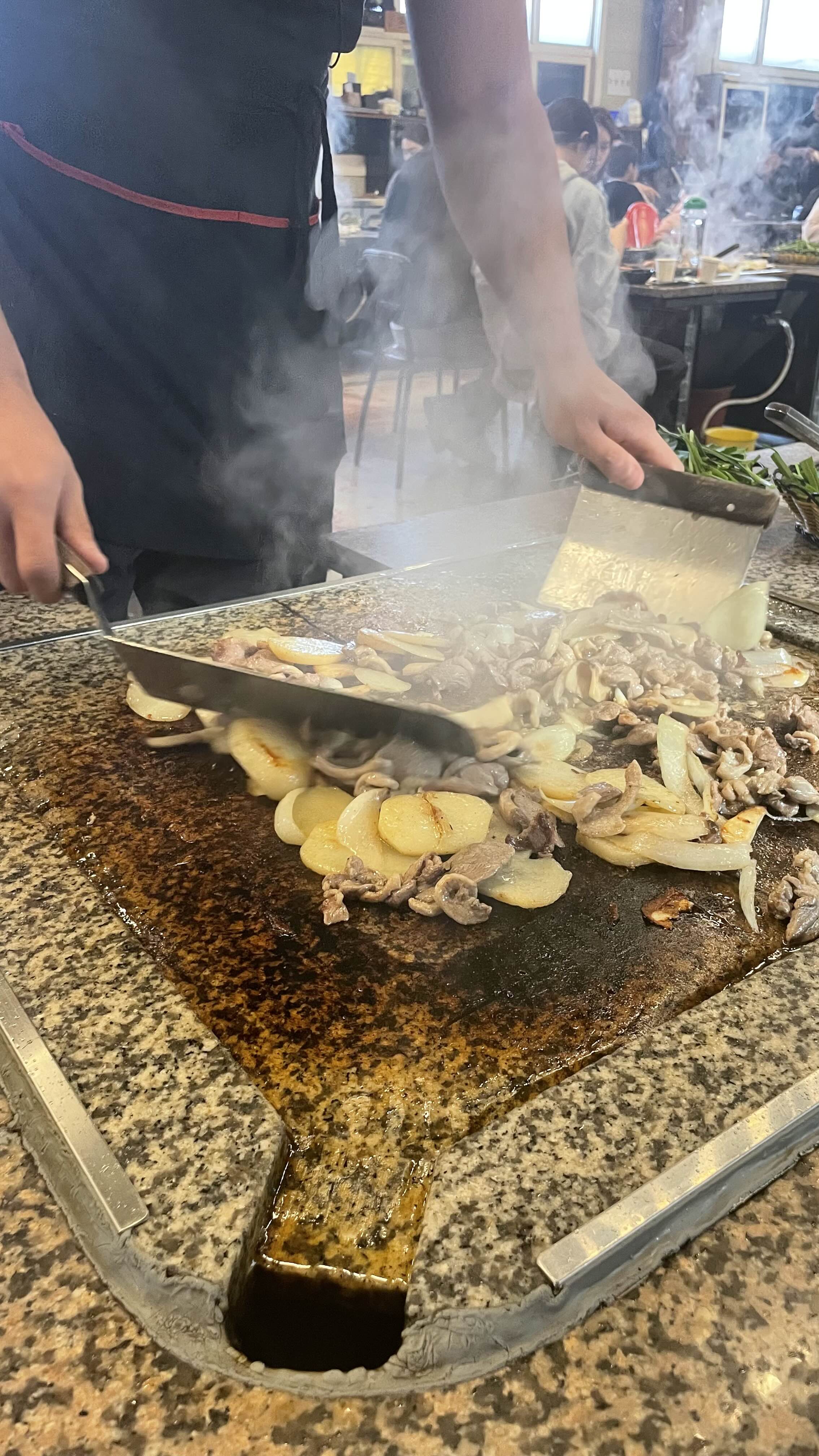황금누룽지돌판오리 이미지
