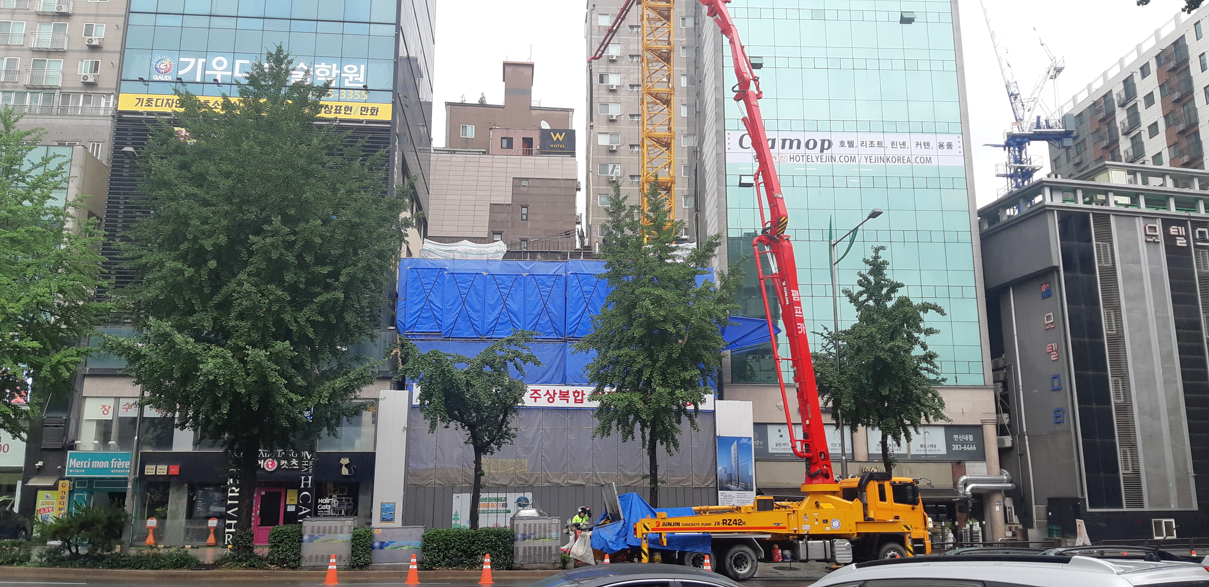  은평구 연신내역 건물 공사 현장 사진 061 효민아크로뷰 주상복합 아파트 신축현장 (korean construction)