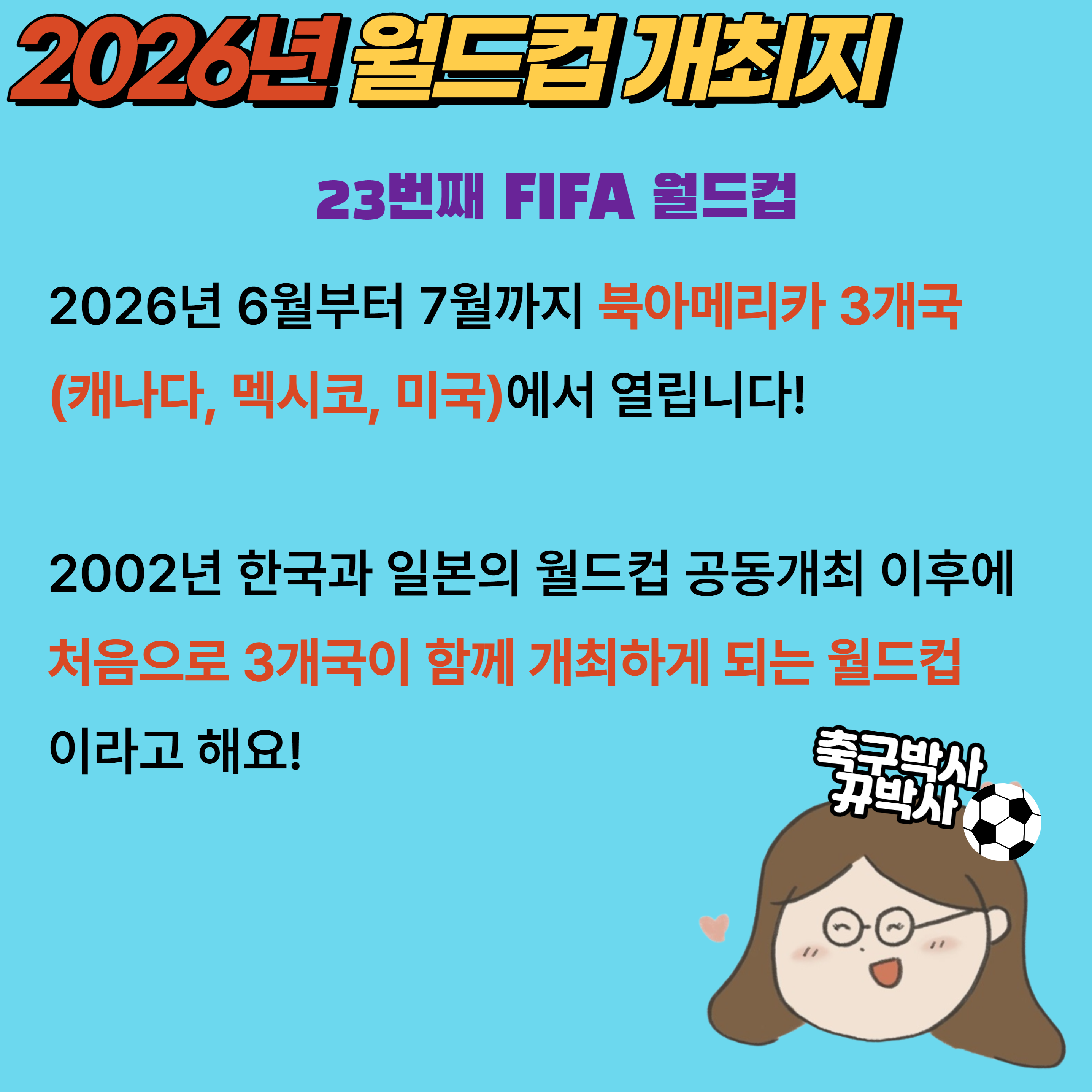 2026년 월드컵 개최지 정보