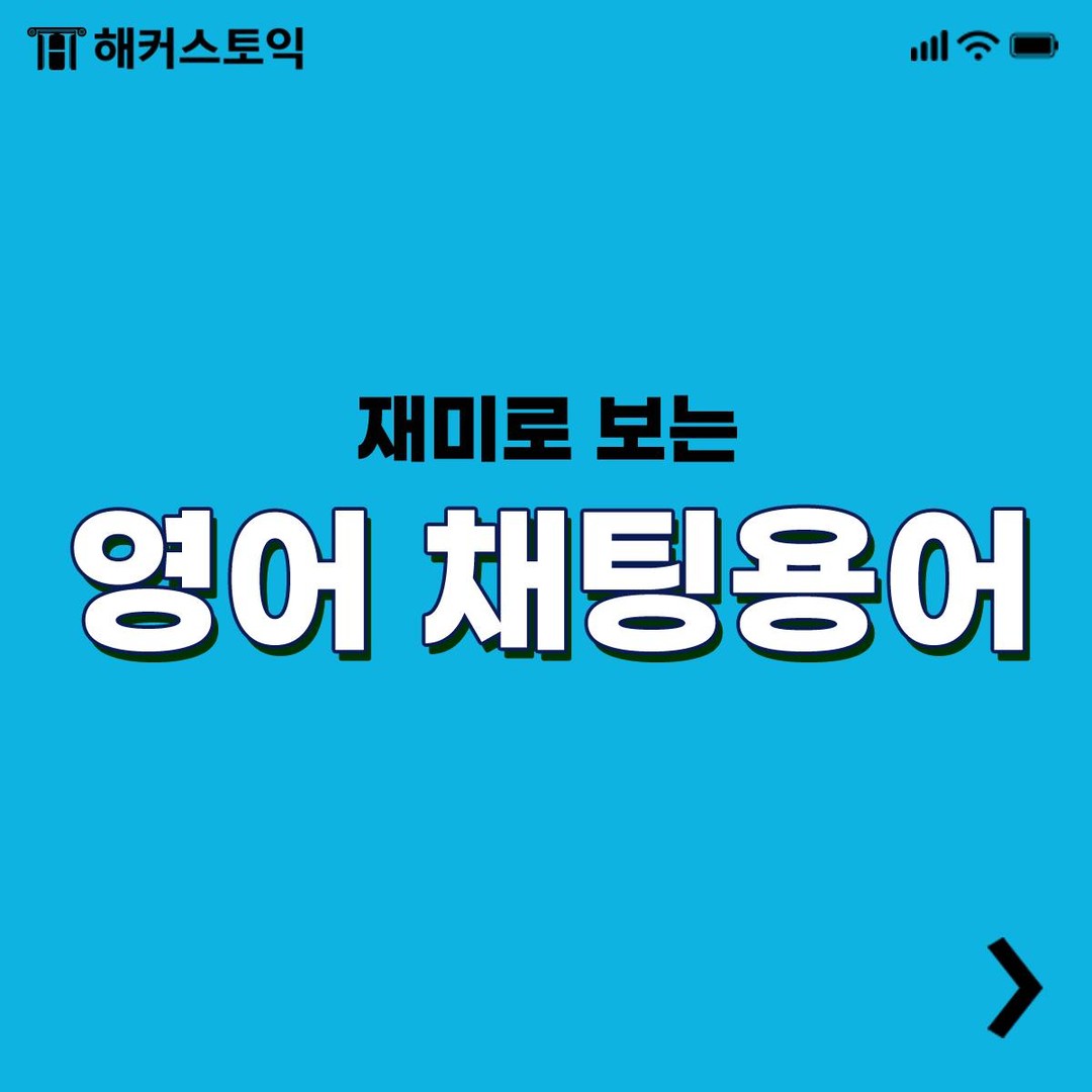  재미로 보는 영어 채팅용어