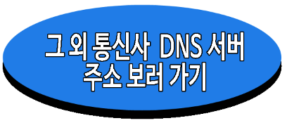 그 외 통신사 DNS 서버 주소 보러 가기 링크 사진