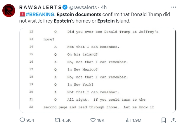 바이든&nbsp;법무부&#44; 엡스타인 드라이브 테이프 은폐 ㅣ &quot;트럼프&#44; 엡스타인 섬에 간적 없어&quot; 문서 확인 Jeffrey Epstein documents verifies that Donald Trump never went to Jeffrey Epstein&rsquo;s Islands or homes.