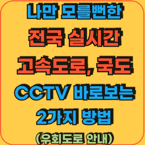 나만모를뻔한_전국실시간_고속도로_국도_CCTV바로보는_2가지방법(우회도로안내)