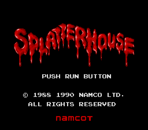  스플래터 하우스 - スプラッターハウス Splatterhouse (PC 엔진 PCエンジン PC Engine)
