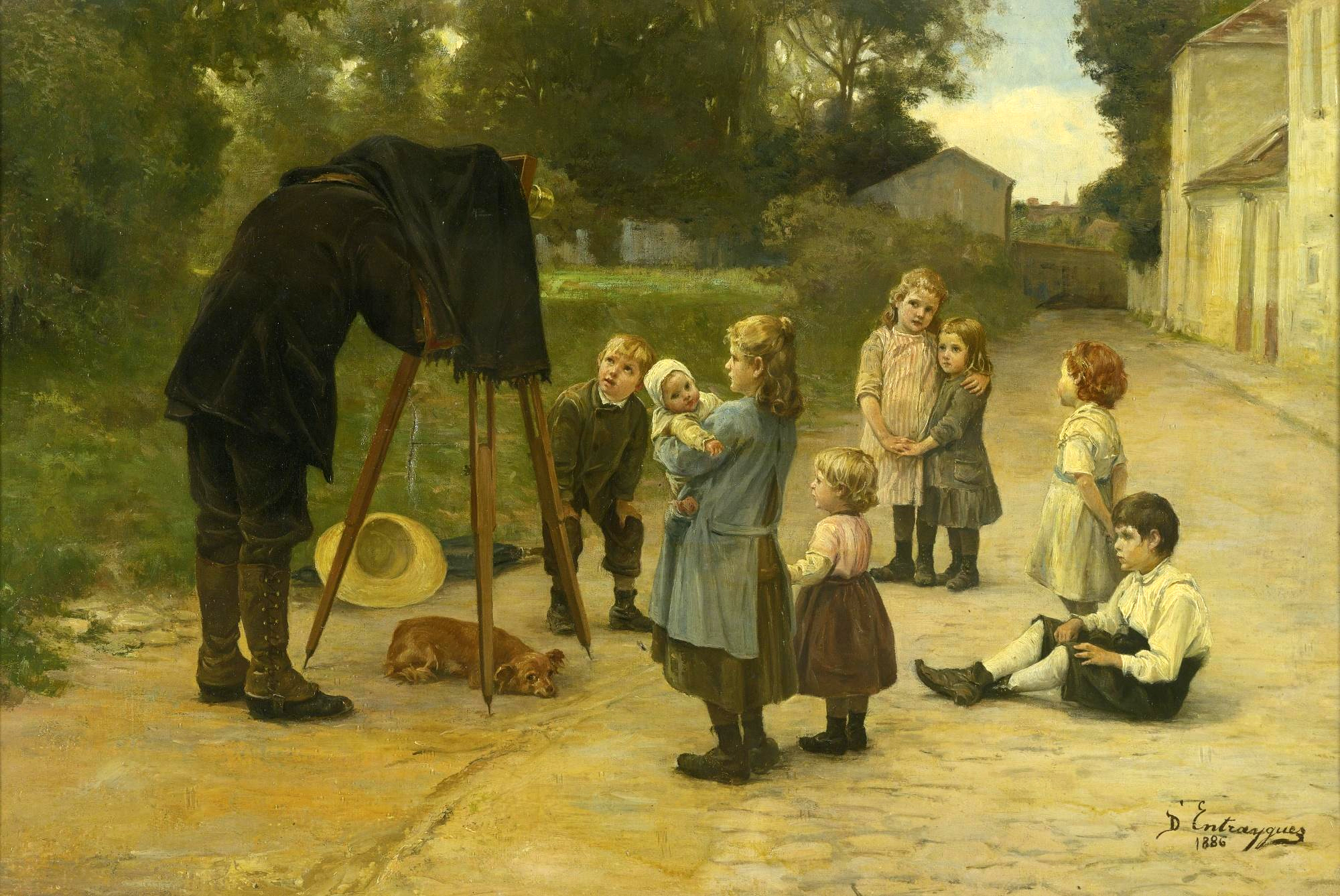 샤를 베르트랑 당트레그(Charles Bertrand d'Entraygues), 프랑스, 화가, 1850-1929