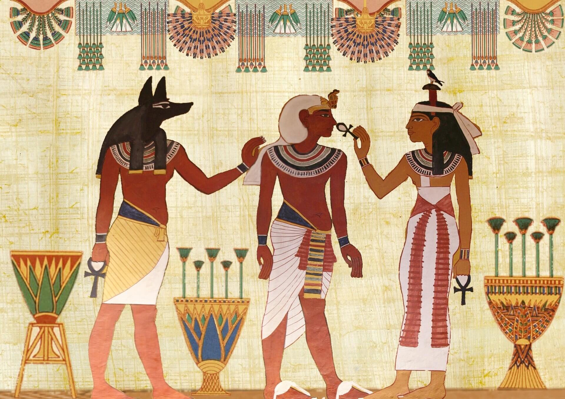 패션의역사-고대패션-이집트벽화