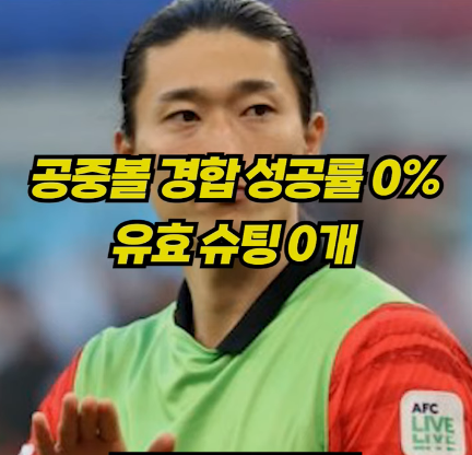  아시안컵 조규성 부진 이유 비판 총정리