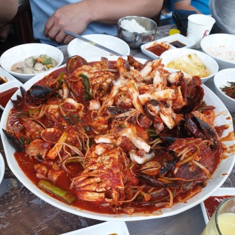 산낙지 한상