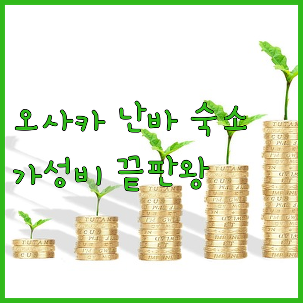 오사카 난바, 핫플 숙소 탐방기! 가