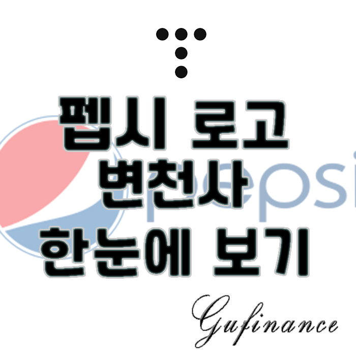  GUFI - 한눈에 보는 펩시 로고 변천사