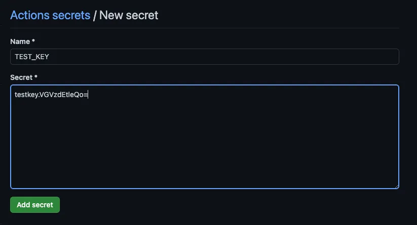 3.1 Secrets 설정