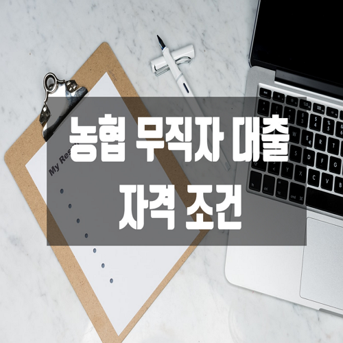  농협 무직자 대출 자격조건