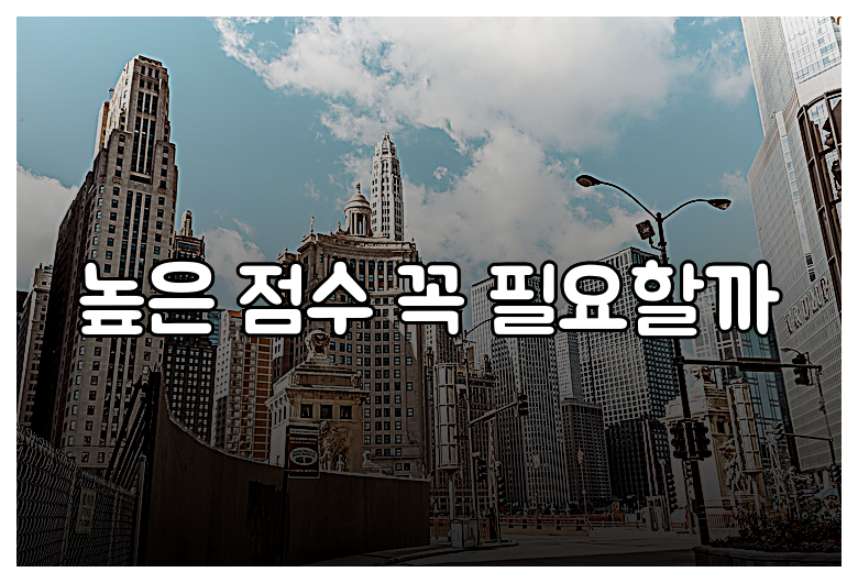 높은 점수 꼭 필요할까
