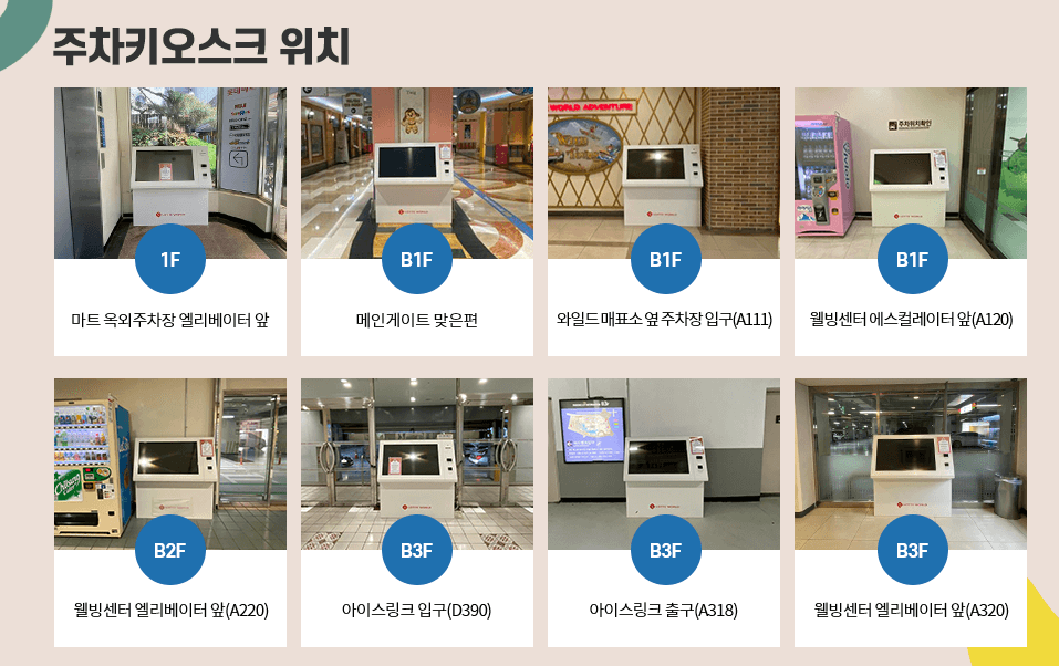 롯데월드몰-주차-키오스크-위치