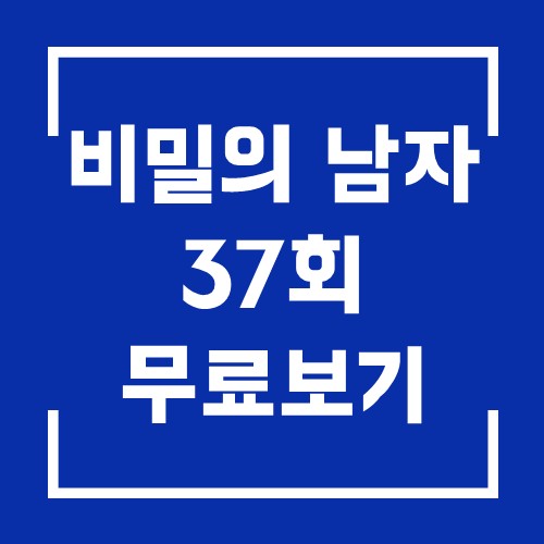  드라마 비밀의 남자 37회 다시보기 20201030