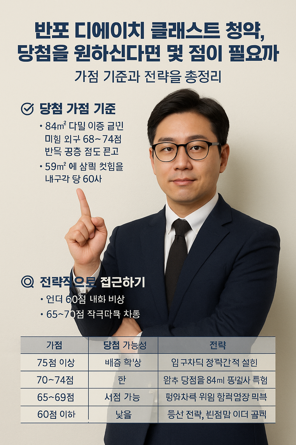반포 디에이치 클래스트 청약, 당첨을 원하신다면 몇 점이 필요할까요? 가점 기준과 전략을 총정리