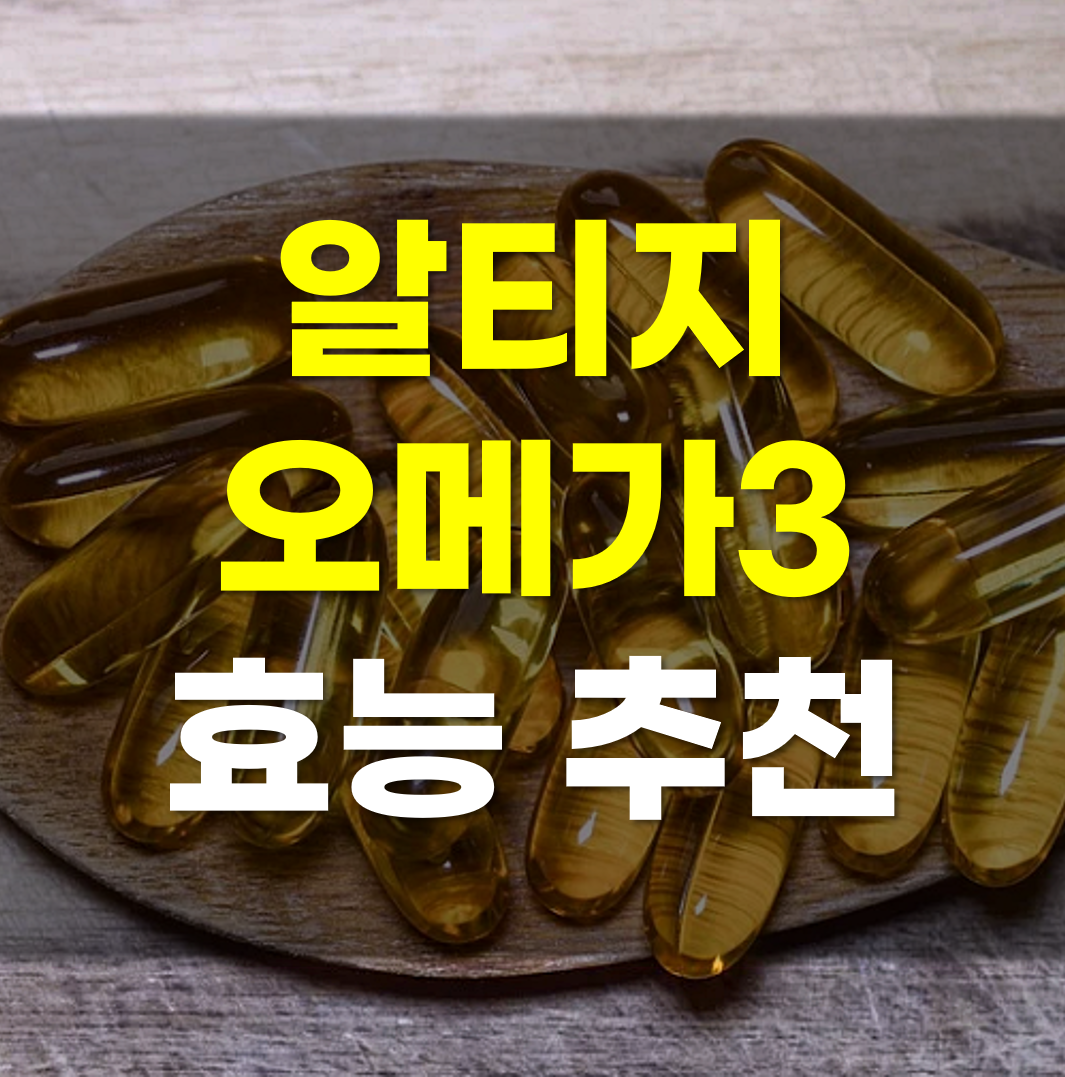  알티지 오메가3 효능 추천 가격