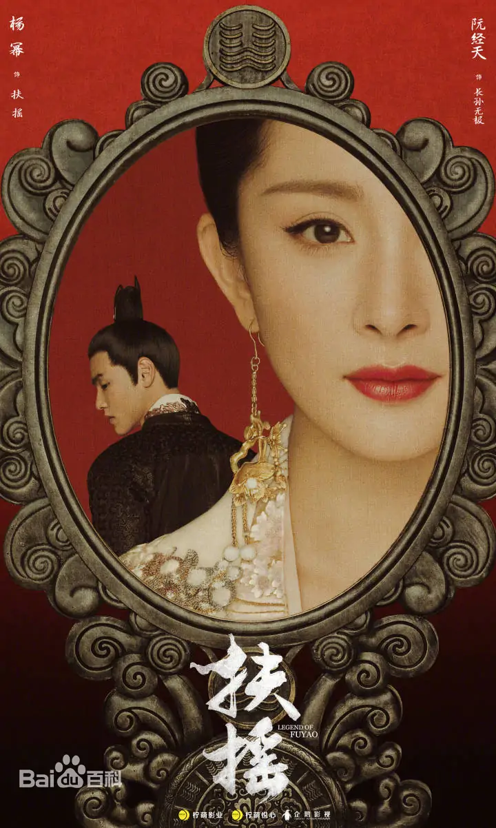 거울 속의 여자와 남자 뒷보습 부요황후 포스터