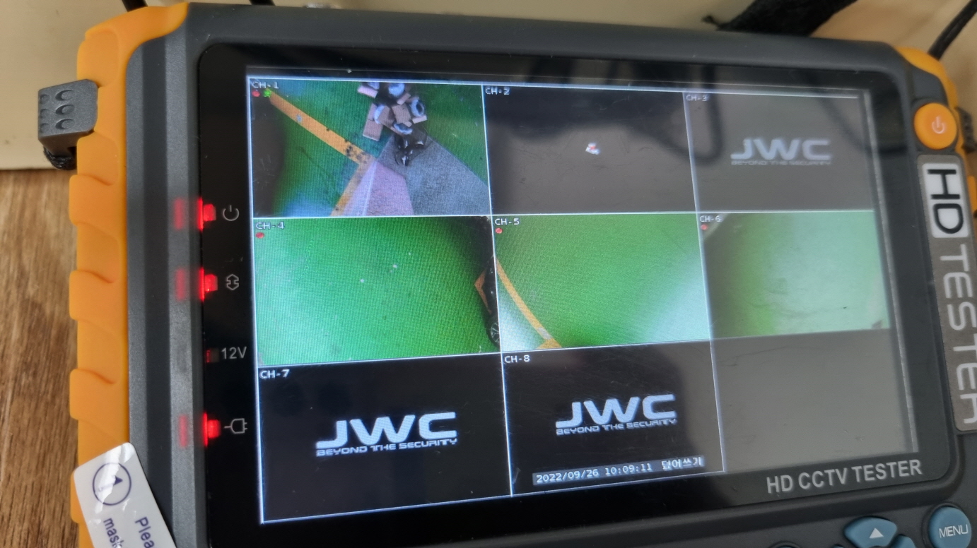  전주 원룸 CCTV 설치 8채널 녹화기 카메라 교체 작업 TVI 카메라 JWC 녹화기 셋팅 끝단교체