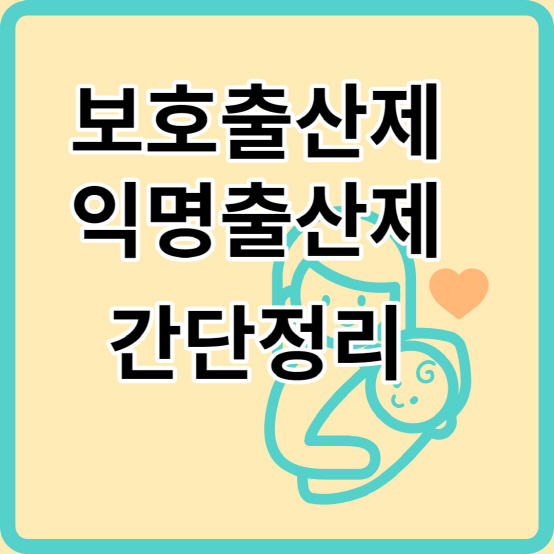 보호출산제 익명출산제