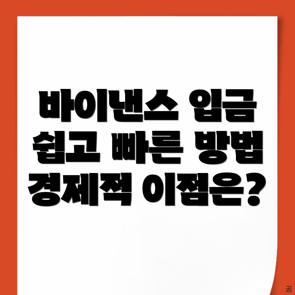 바이낸스 입금방법