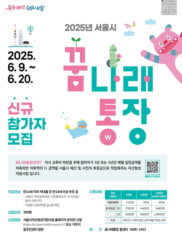 2025 서울시 꿈나래통장 신청방법 총정리 (자격·조건·서류까지)