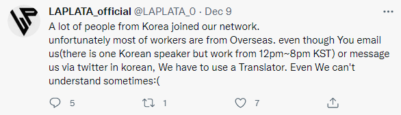라플라타(Laplata)코인 공식 텔레그램 한국 커뮤니티