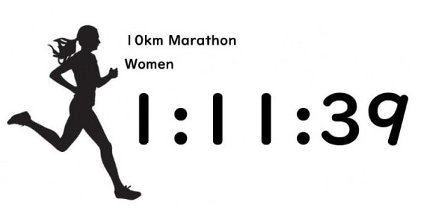 10km 마라톤 여자 평균 시간