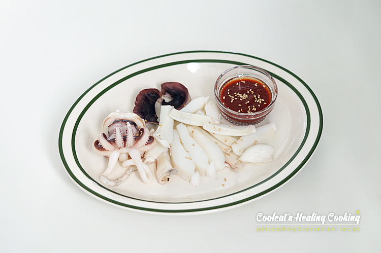 갑오징어숙회, 갑오징어손질법과 6