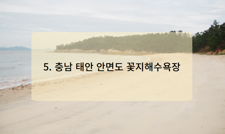 충남 태안 안면도 꽃지해수욕장
