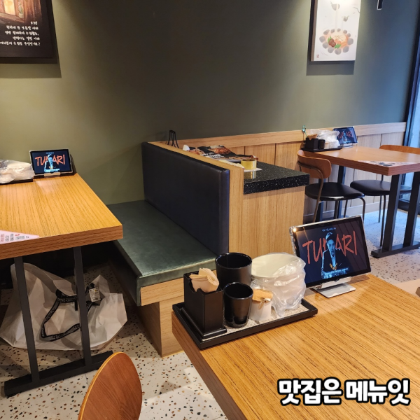 투다리 재송센텀점 태블릿메뉴판 메뉴잇 설치 사례