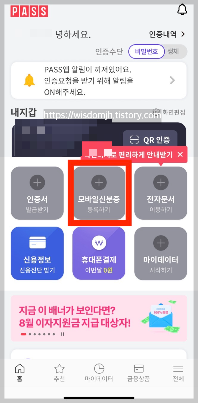  pass 앱 모바일 신분증