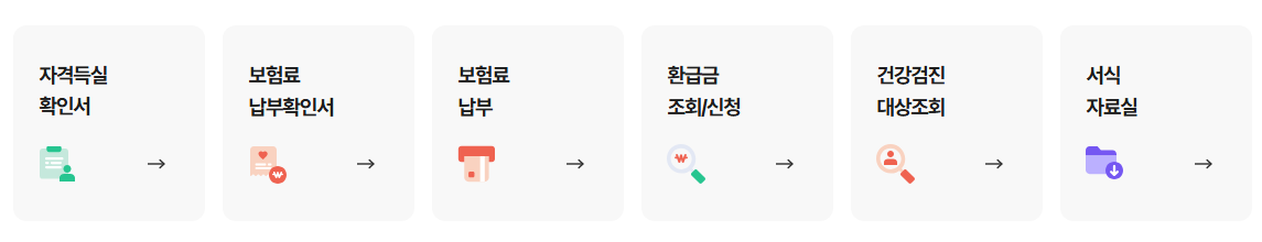 건강보험공단 조회