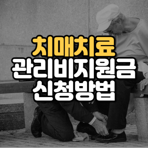 치매치료관리비지원금 신청방법