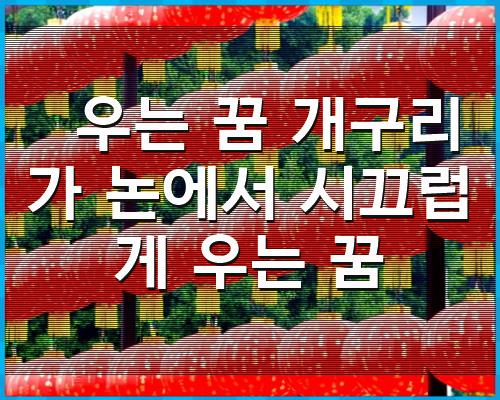 우는 꿈 1