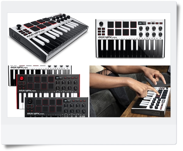  아카이 미디 MPK 컨트롤러 AKAI Professional MPK Mini MK3, 25 Key USB MIDI Keyboard Controller