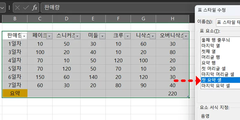 엑셀 표 만들기 예시21