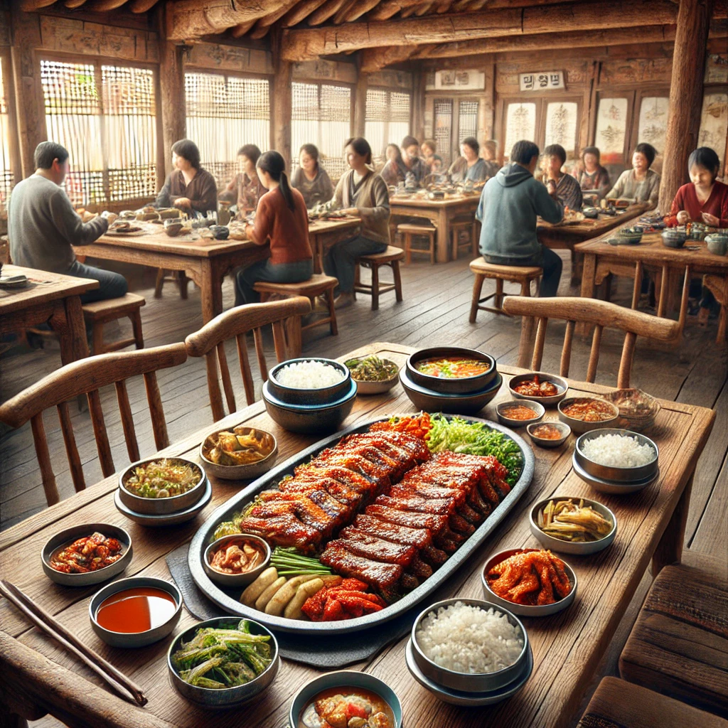 수원갈비 및 한식 정식 상차림