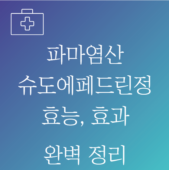 파마염산슈도에페드린정